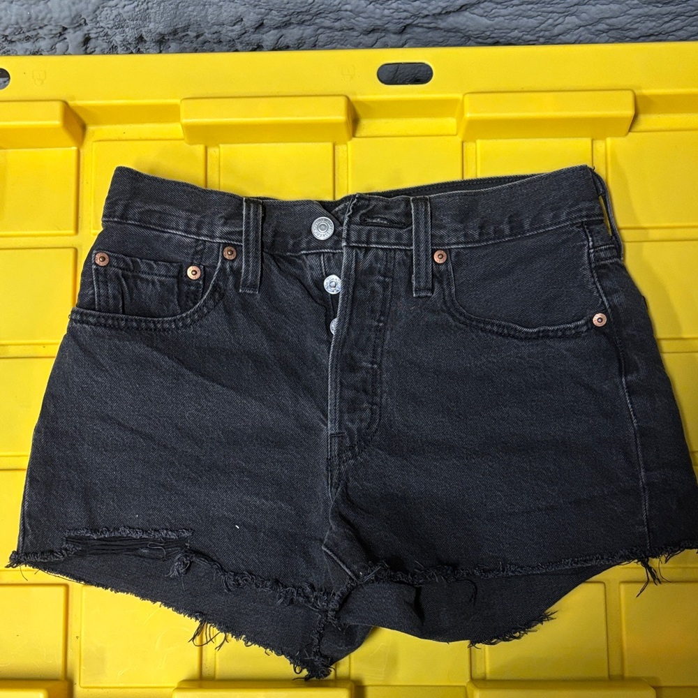 Signature by Levi Strauss Black Cutoff Denim Shorts